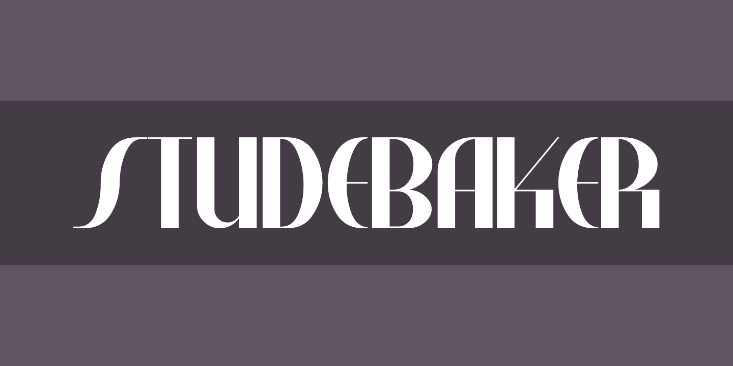 Studebaker Font preview